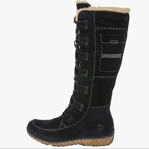 Timberland Women's Earthkeepers Grandby Tall Fleece-Lined Boots  - Black